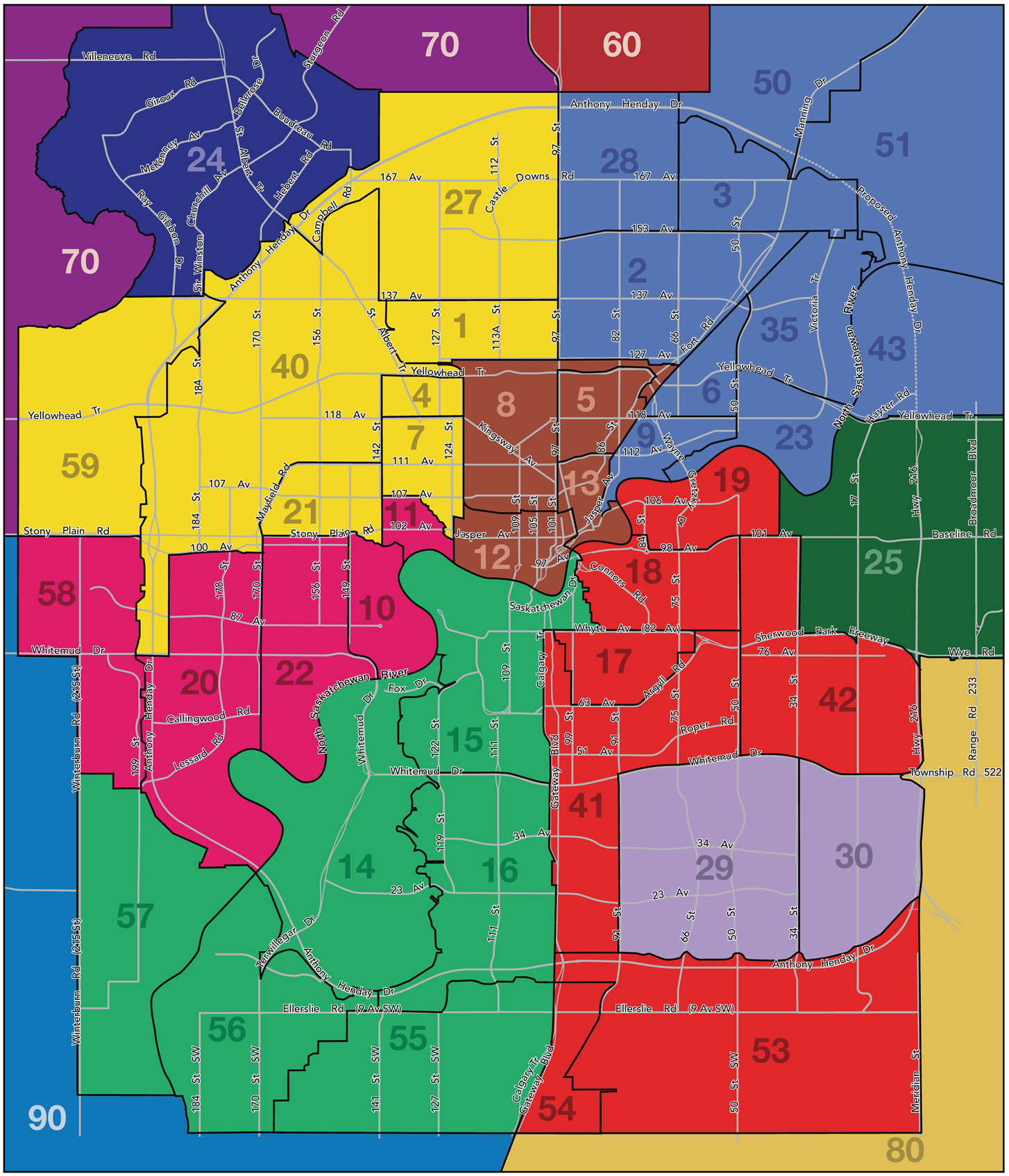 Michael Pavone Realty Group : RE/MAX Elite : Edmonton Zone Map